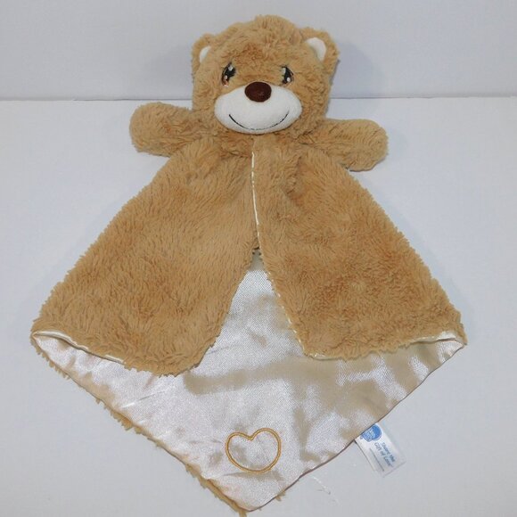 2016 Aurora Precious Moments Brown Tan Bear Security Blanket Baby lovey soother - Picture 1 of 6